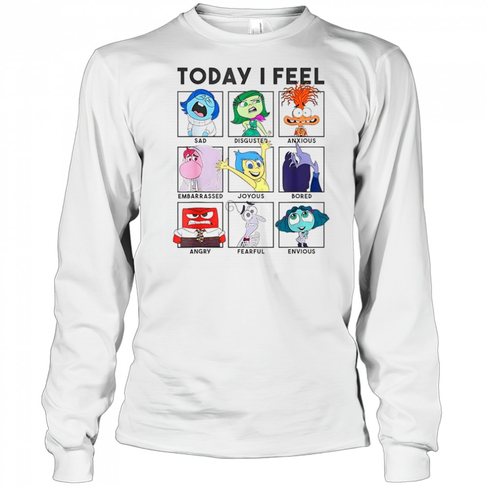 Disney Pixar Inside Out 2 Today I Feel T-Shirt Long Sleeved
