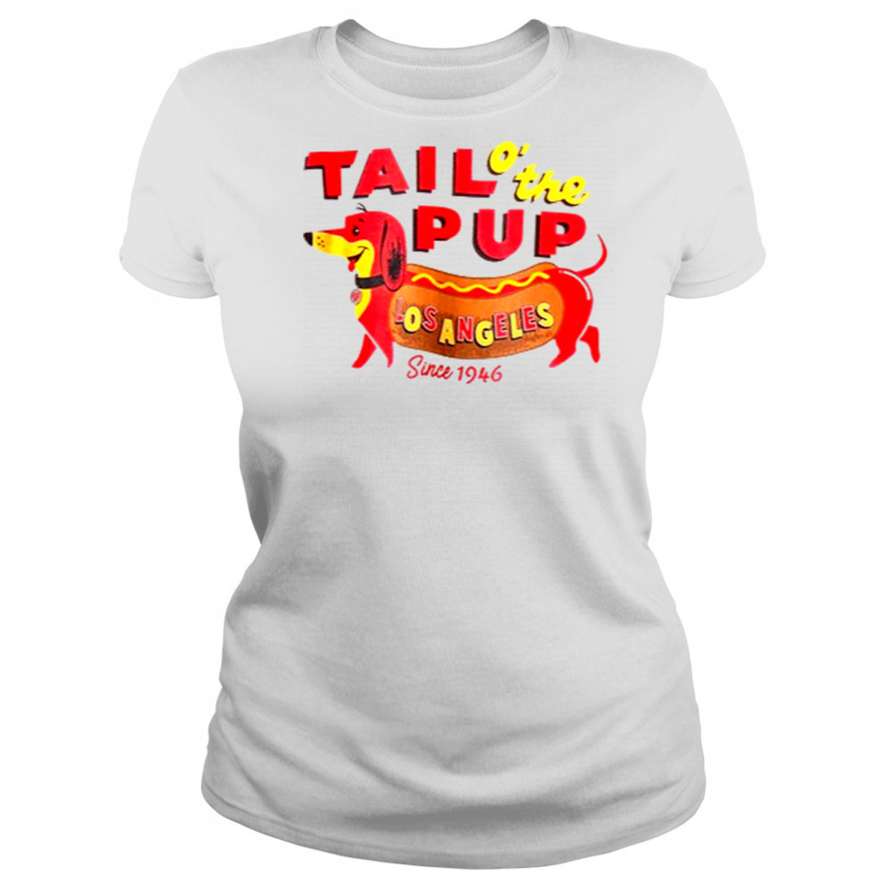 Djo wearing Tail o’ the Pup T-Shirt Women's T-shirt