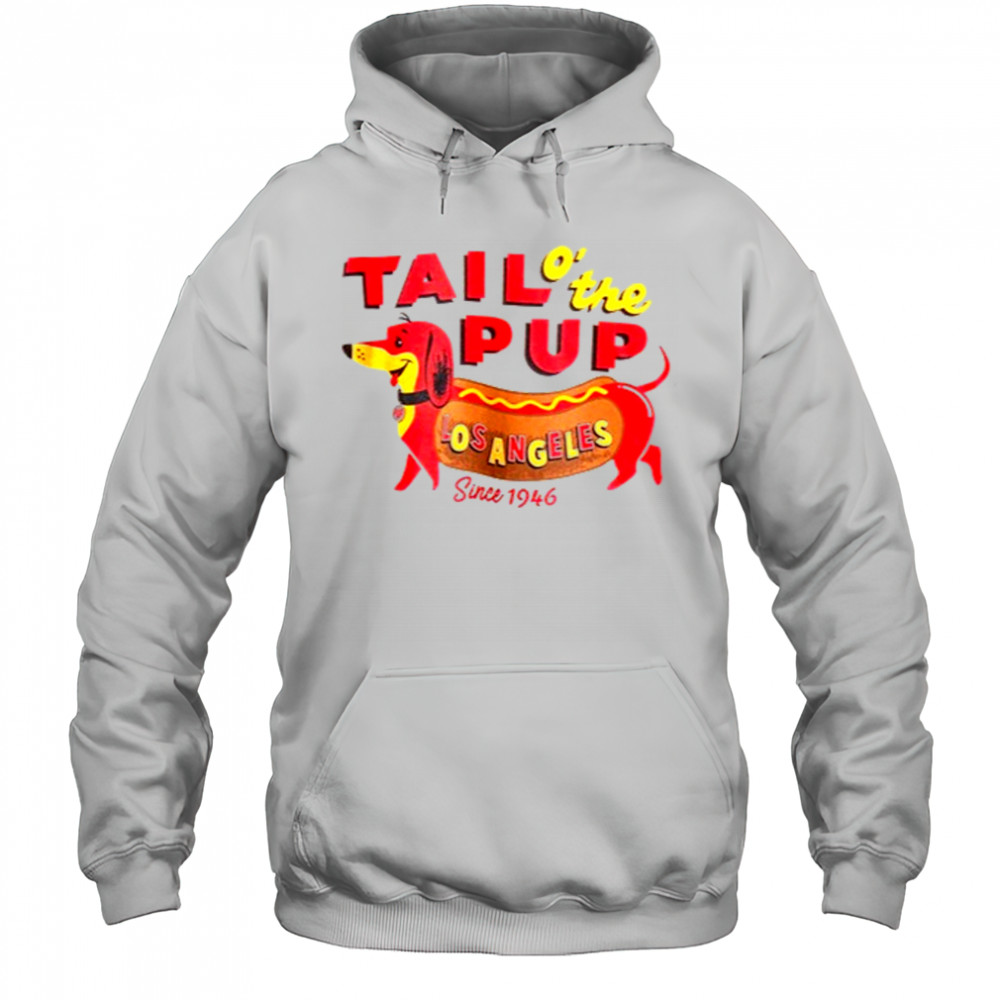 Djo wearing Tail o’ the Pup T-Shirt Hoodie