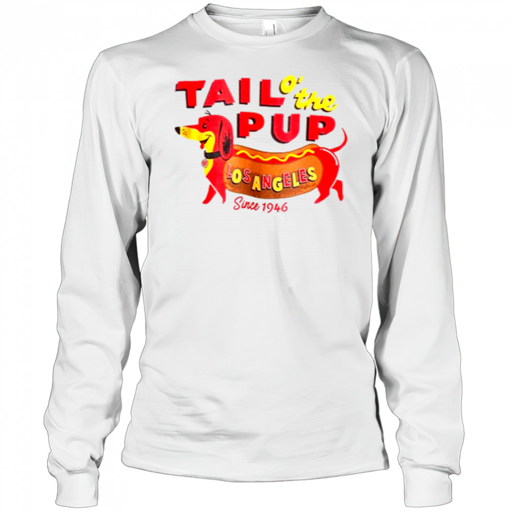Djo wearing Tail o’ the Pup T-Shirt Long Sleeved