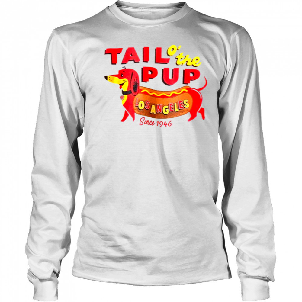 Djo wearing Tail o’ the Pup T-Shirt Long Sleeved