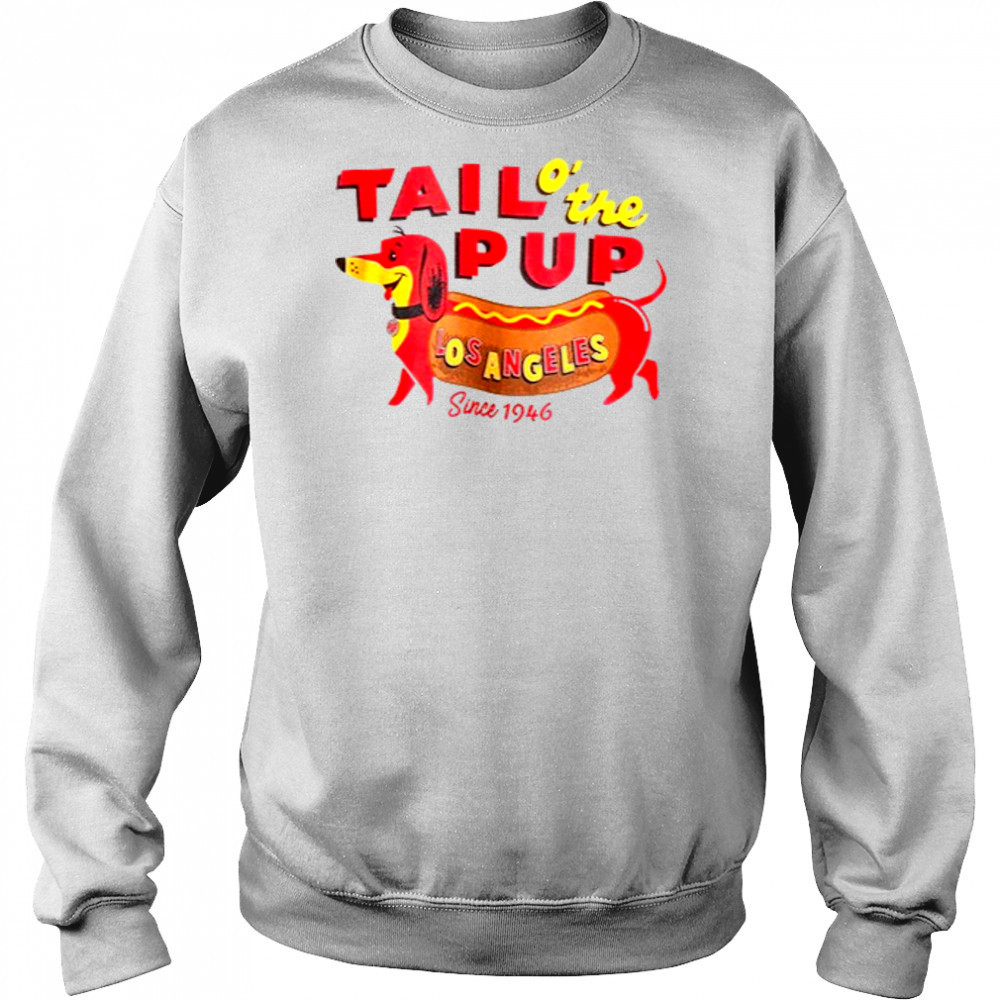 Djo wearing Tail o’ the Pup T-Shirt Hoodie