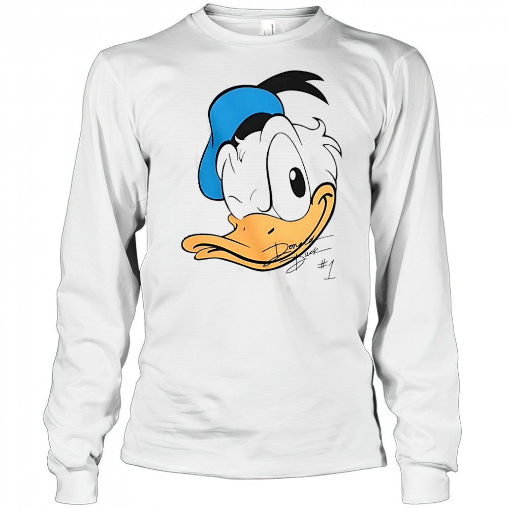 Donald Duck Disney Big Face T-Shirt Long Sleeved