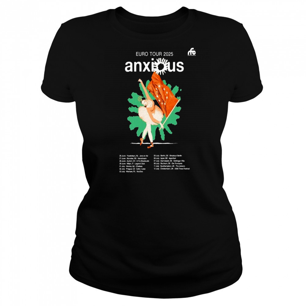 Euro Tour 2025 Anxious Poster T-Shirt Women's T-shirt