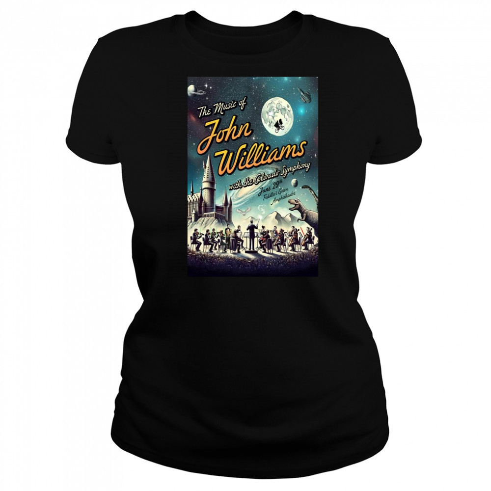 Fiddler Green Amphitheatre The Music Of John Williams June 29 2025 Poster T-Shirt Women's T-shirt