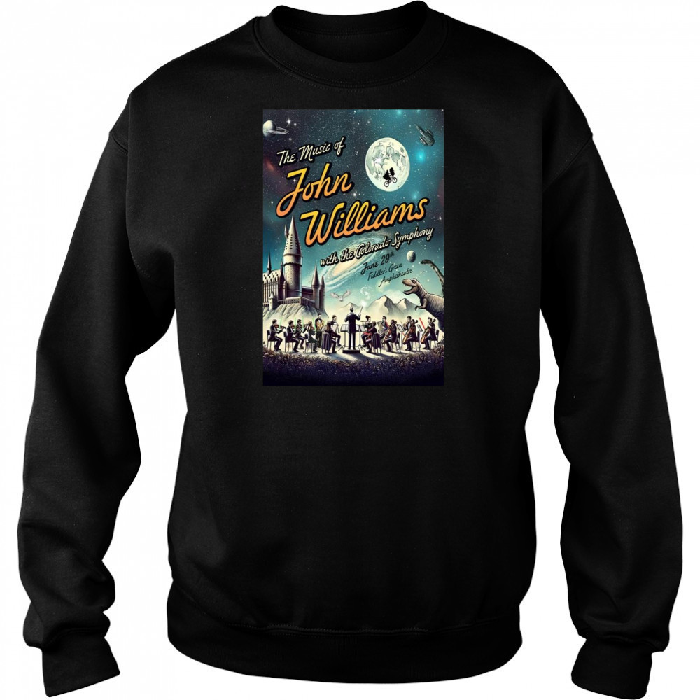 Fiddler Green Amphitheatre The Music Of John Williams June 29 2025 Poster T-Shirt Hoodie