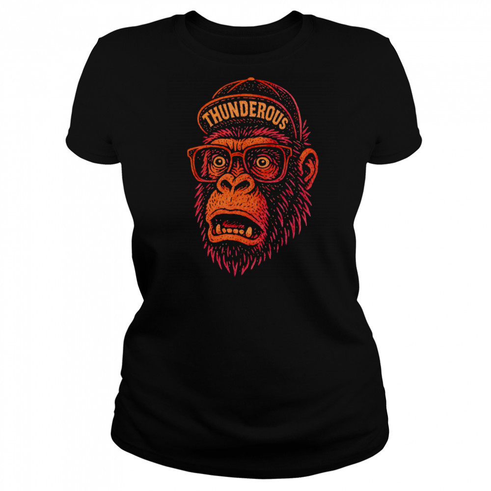 Gorilla Big head Hat Thunderous shirt Women's T-shirt