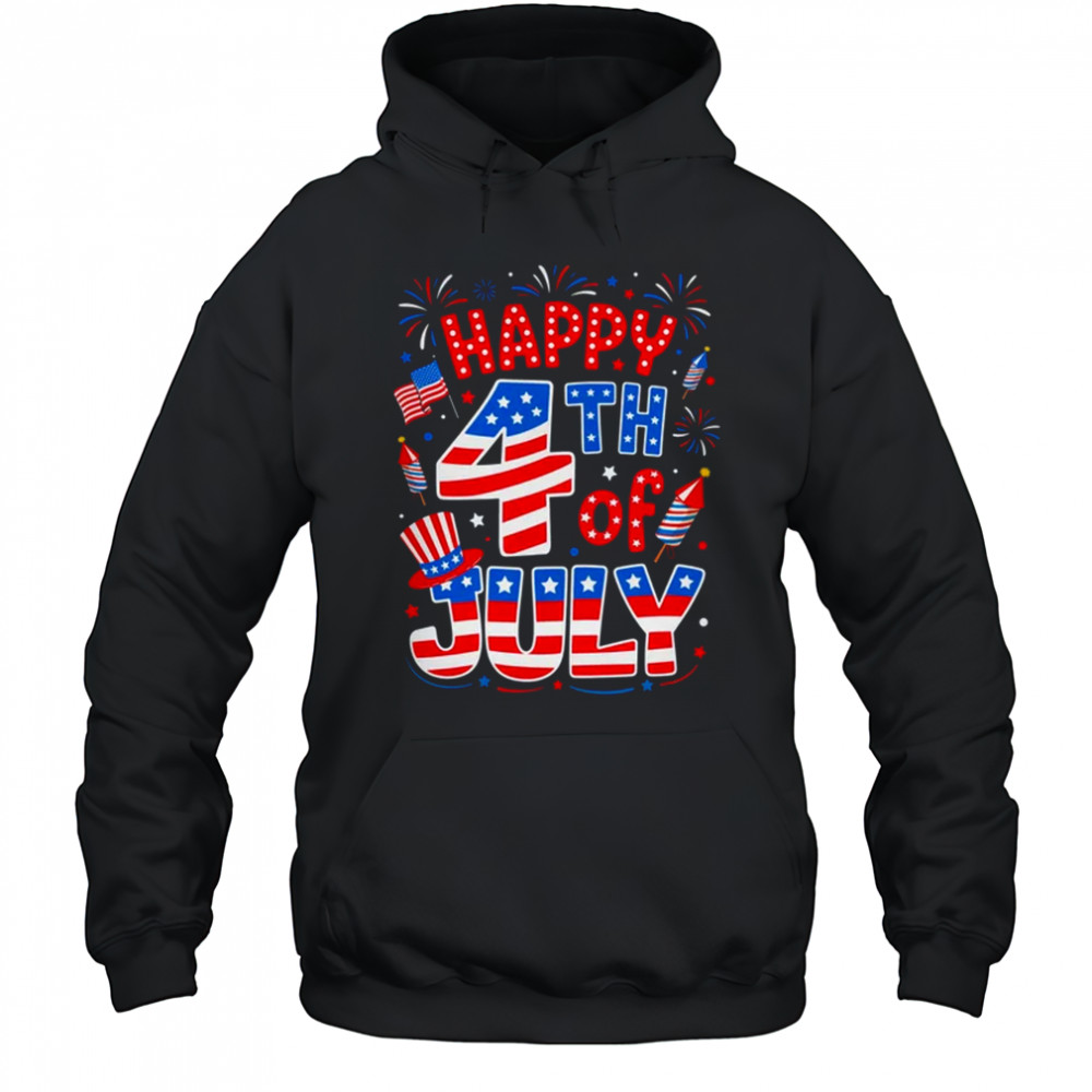 Happy 4th Of July US Flag American 4th Of July Independence shirt Hoodie