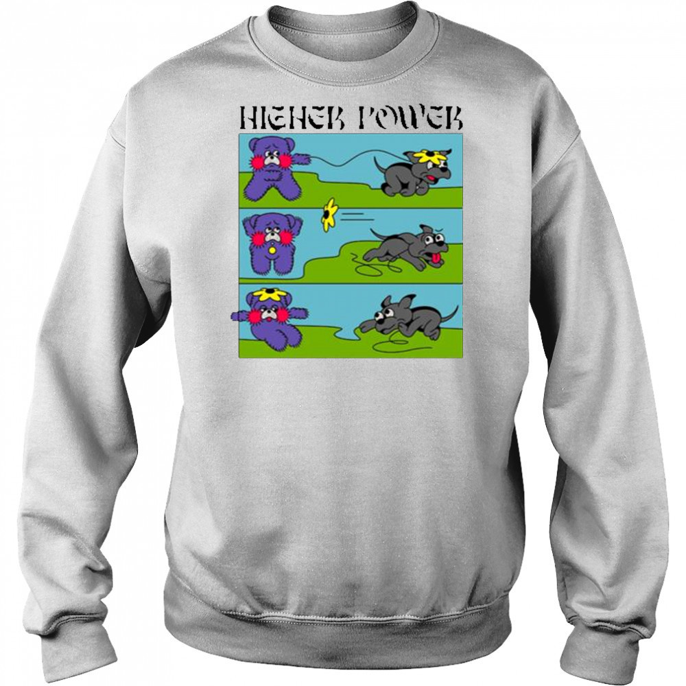 Higher Power Flower Dog T-Shirt Hoodie