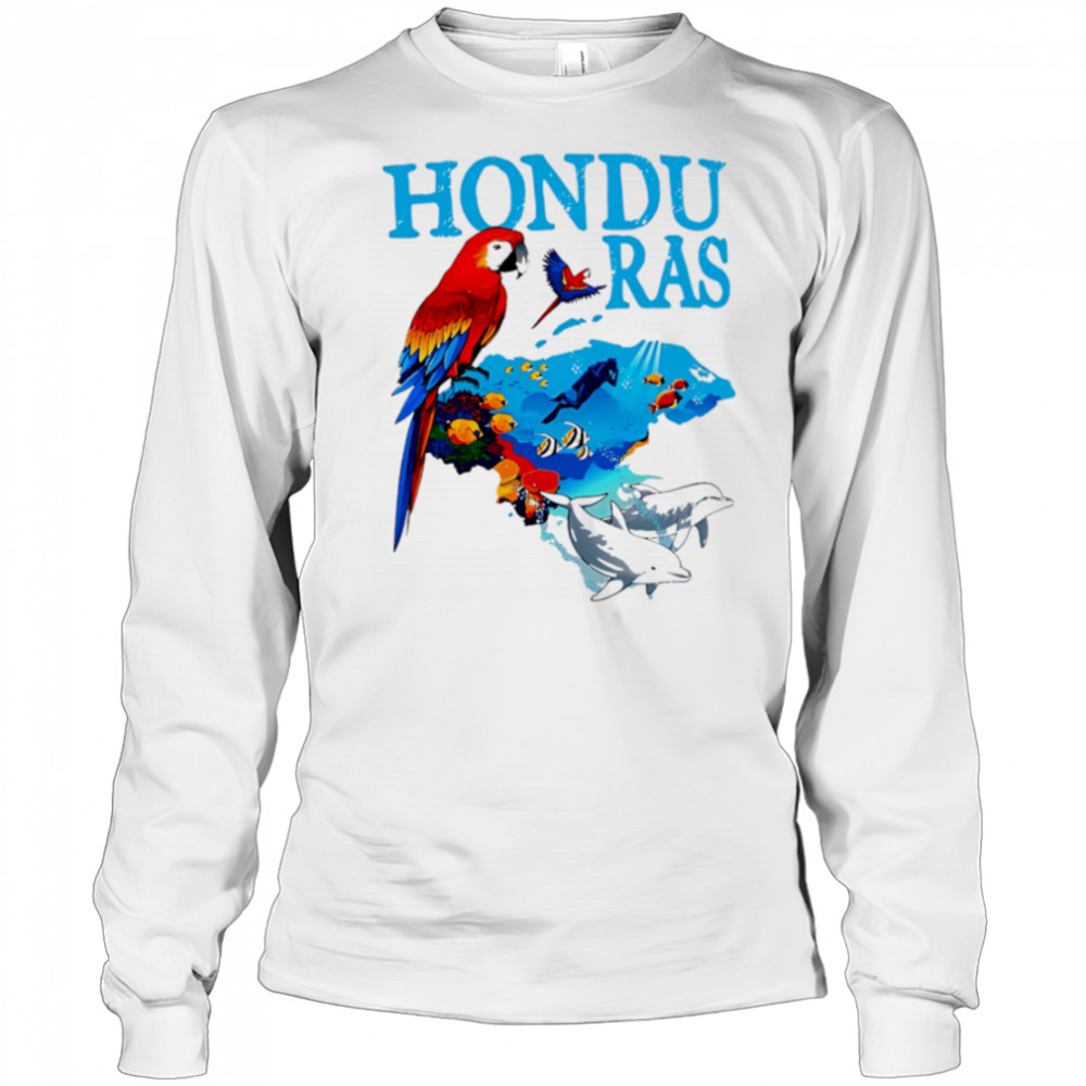 Honduras Macaw shirt Long Sleeved