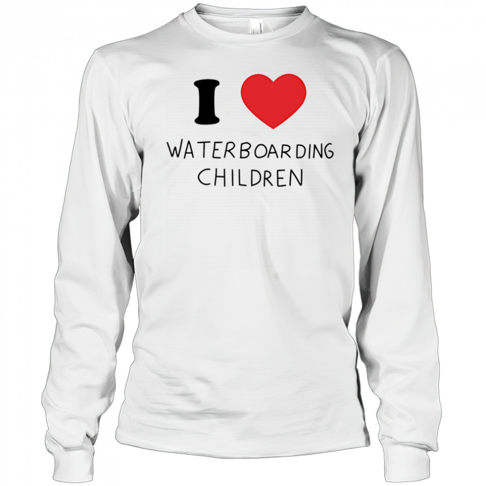 I love waterboarding children shirt Long Sleeved