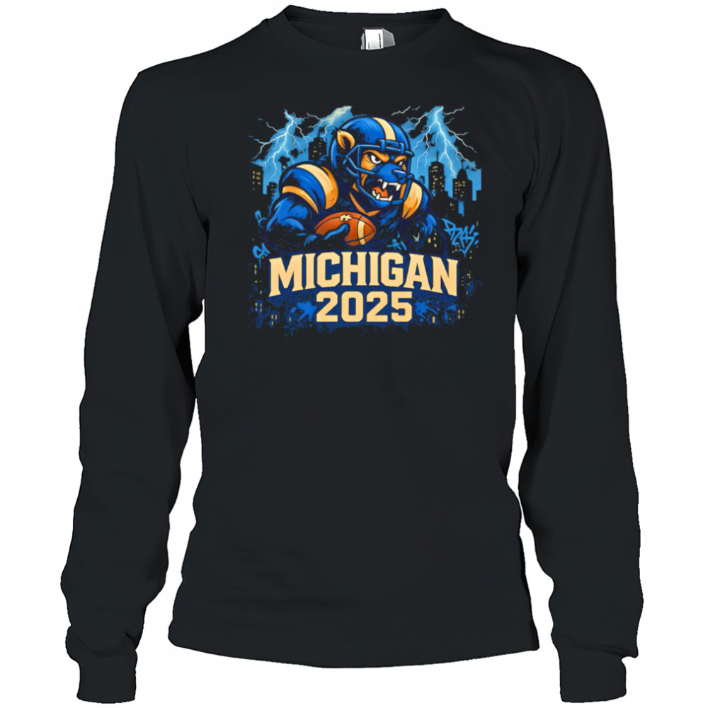 Michigan Wolverines 2025 mascot Growl shirt Long Sleeved