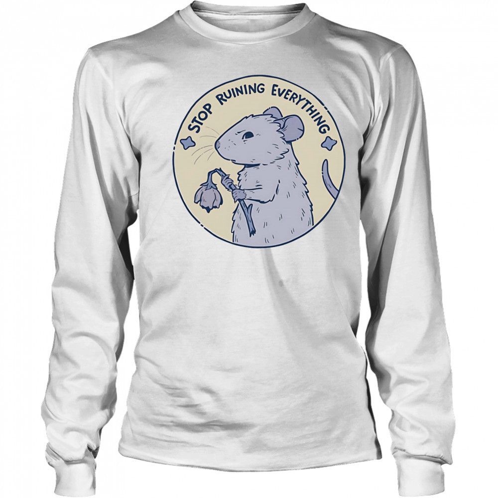 Mouse stop running everything shirt Long Sleeved