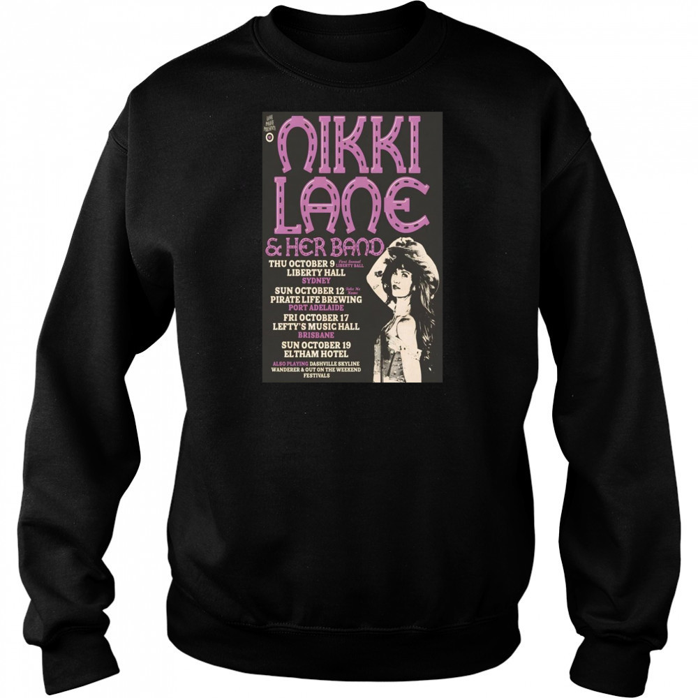 Nikki Lane Tour Australia 2025 Poster T-Shirt Hoodie