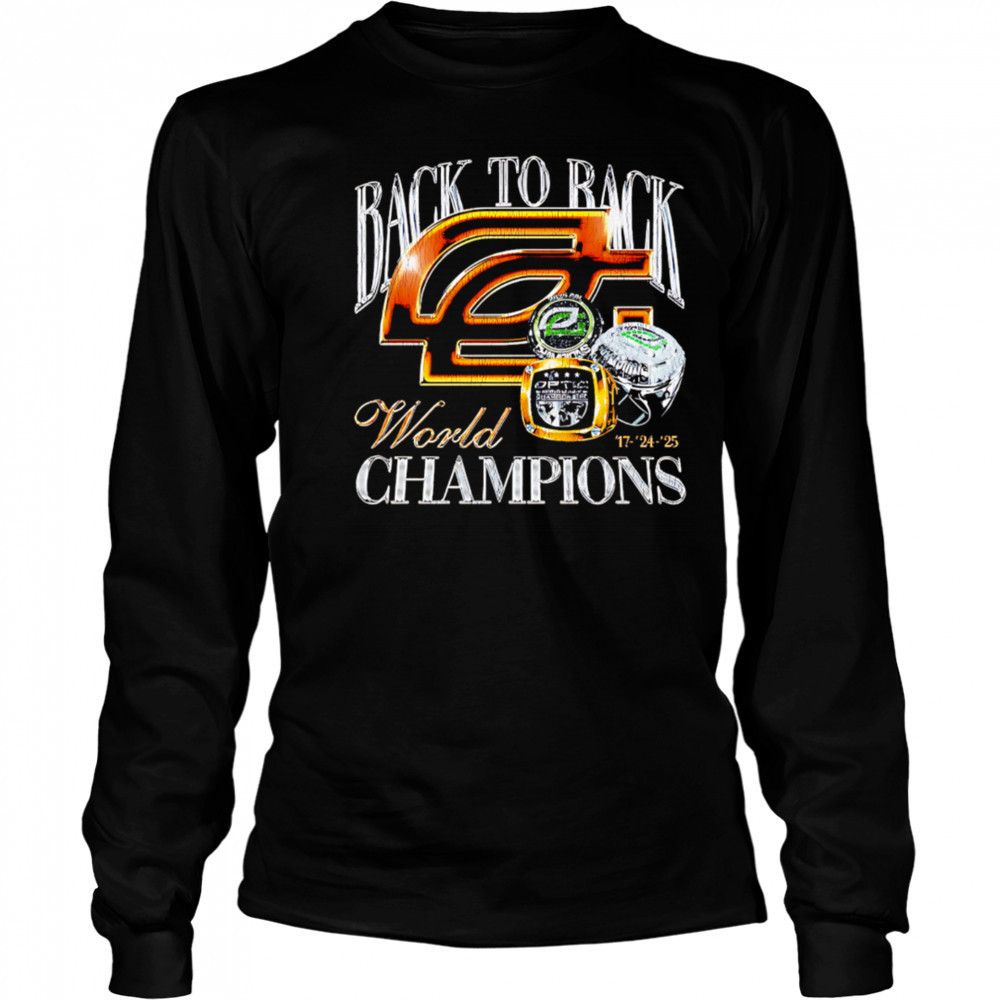 OpTic Gaming Back To Back World Champions shirt Long Sleeved