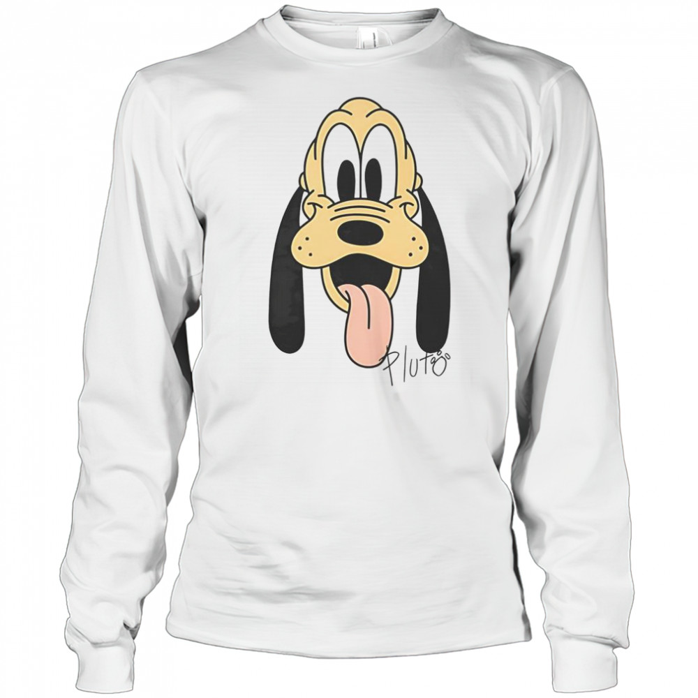 Pluto Disney Big Face T-Shirt Long Sleeved