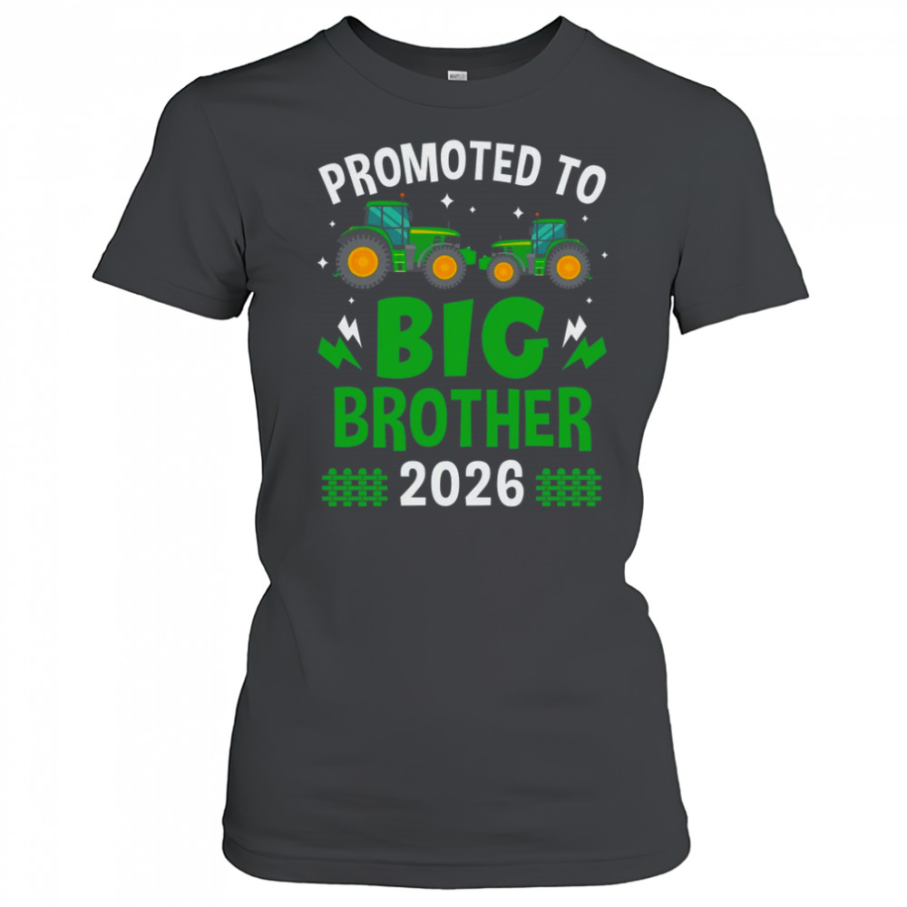 Promoted To Big Brother 2026 Farm Tractors Boys shirt Women's T-shirt