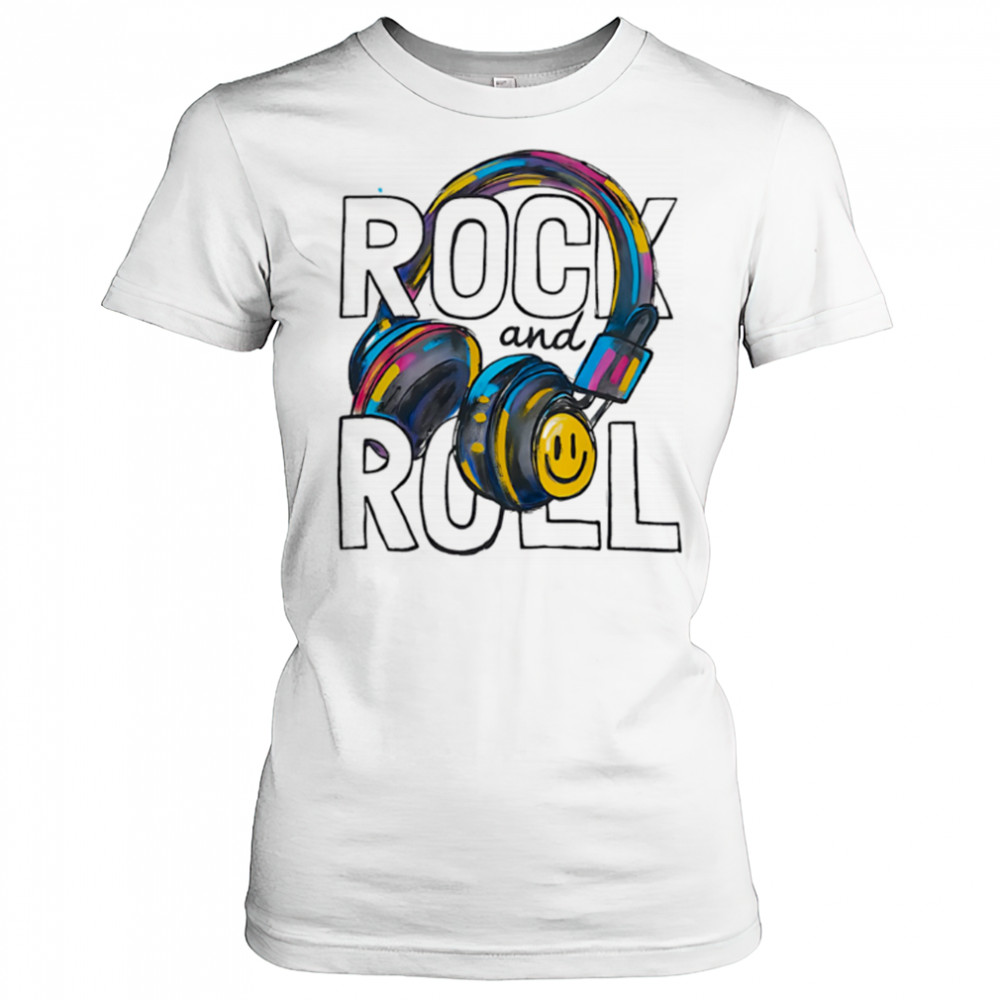 Rock and Roll earphone pride shirt Women's T-shirt