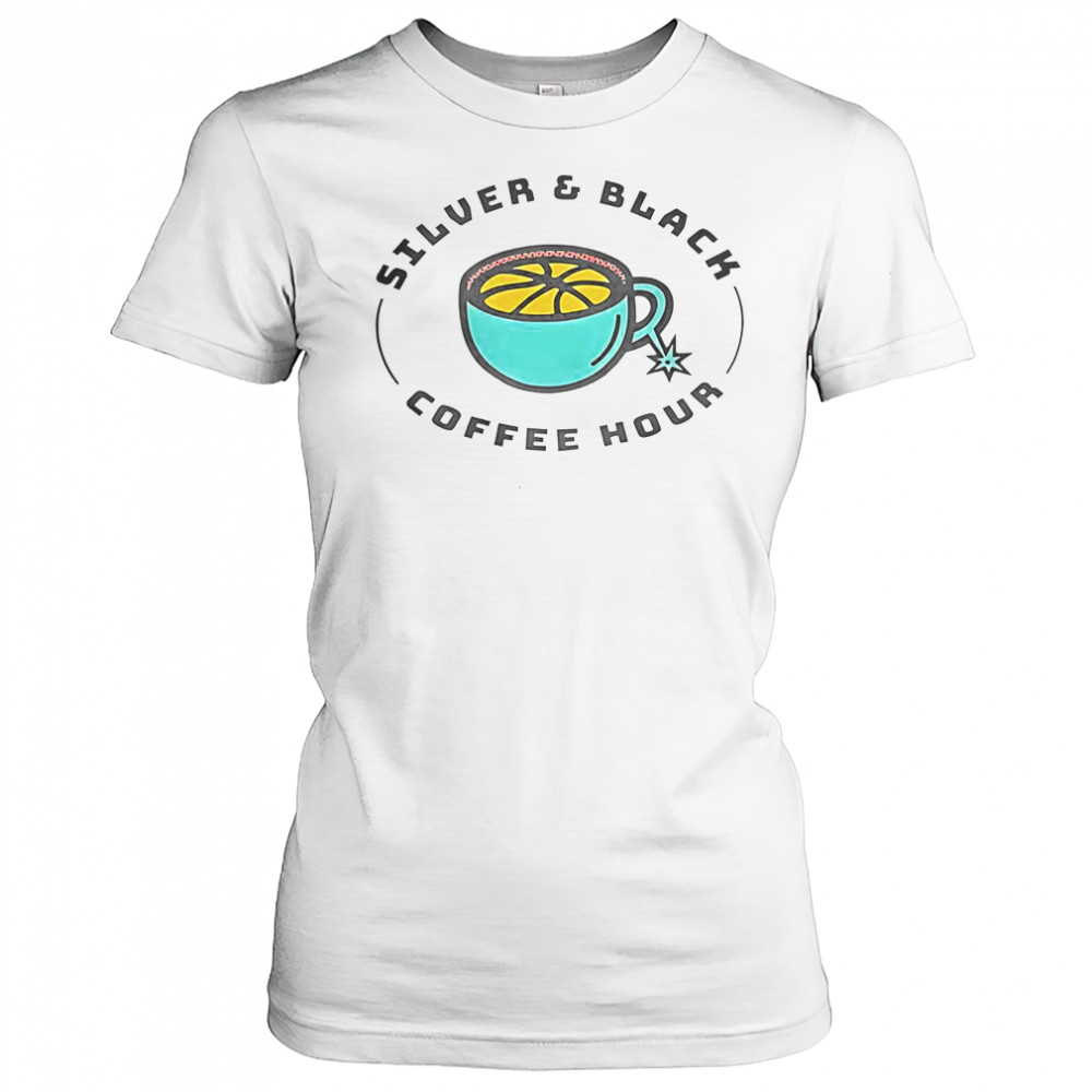 Silver And Black Coffee Hour T-Shirt Women's T-shirt