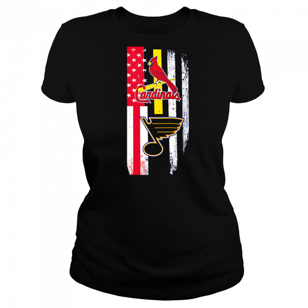 St. Louis Cardinals vs St. Louis Blues logo shirt Women's T-shirt
