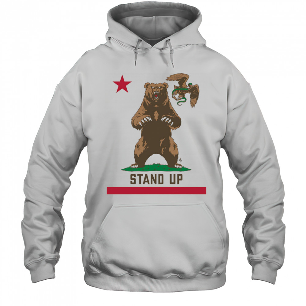 Stand up California flag shirt Hoodie