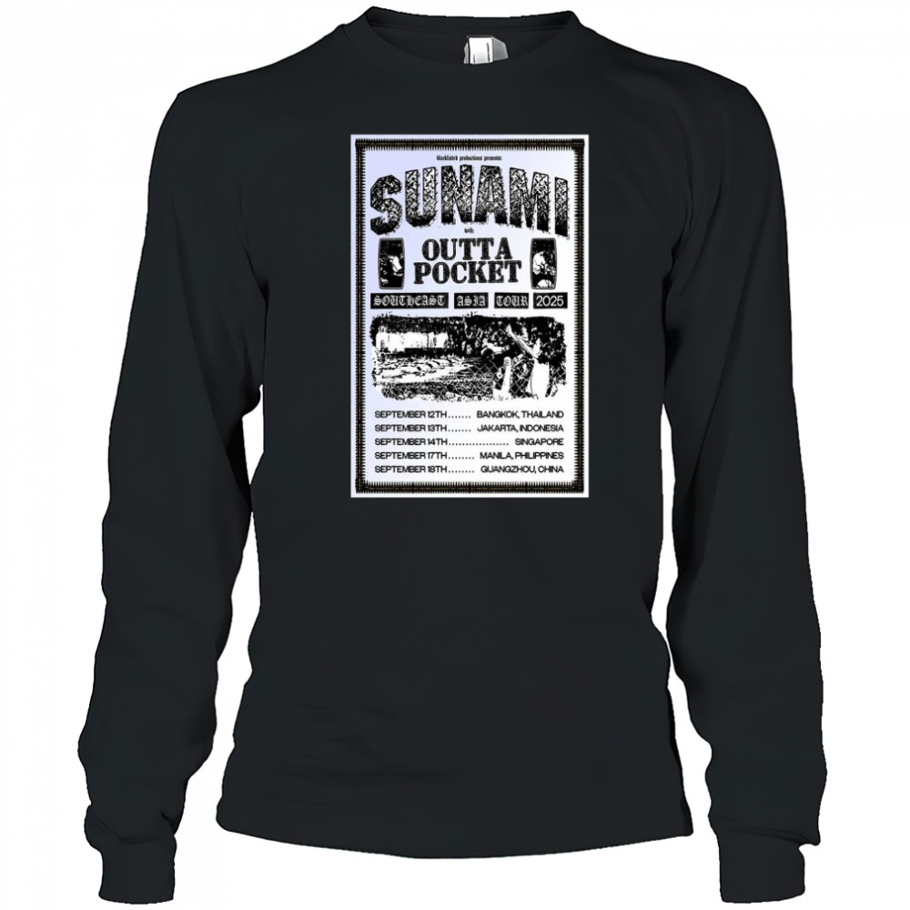 Sunami Southeast Asia Tour 2025 Poster T-Shirt Long Sleeved