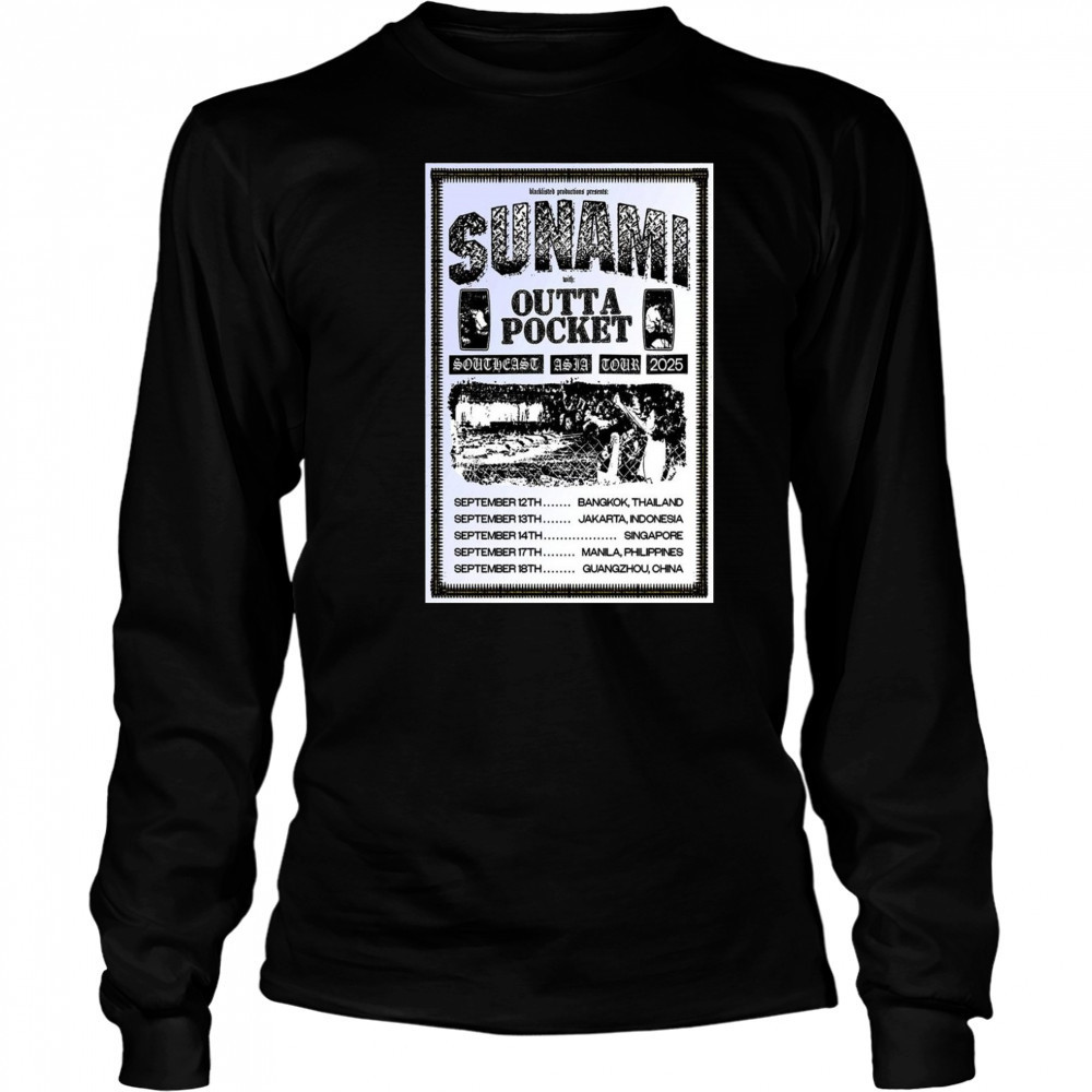 Sunami Southeast Asia Tour 2025 Poster T-Shirt Long Sleeved