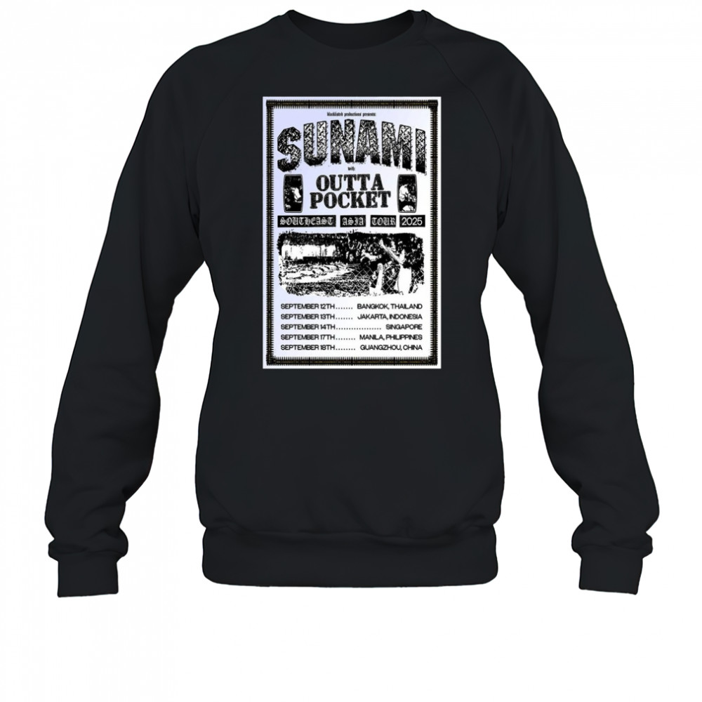 Sunami Southeast Asia Tour 2025 Poster T-Shirt Sweatshirt