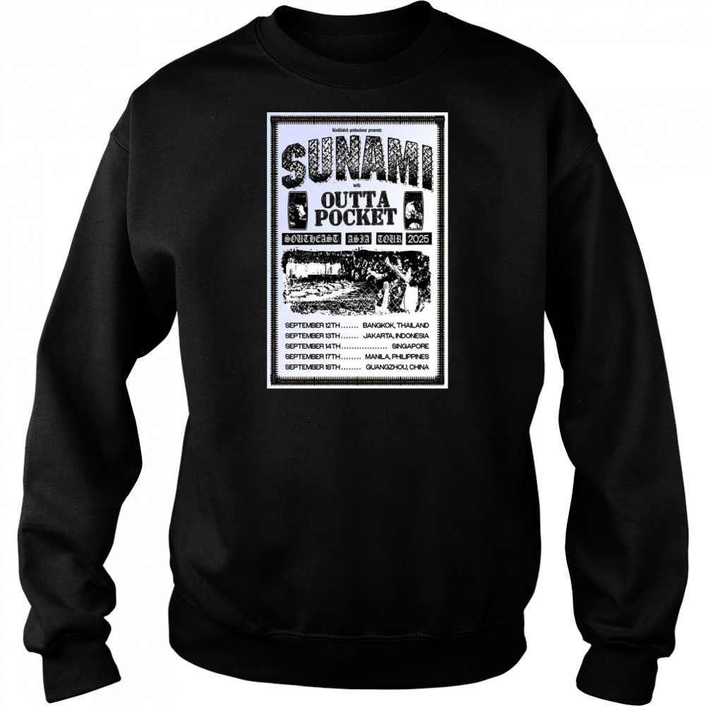 Sunami Southeast Asia Tour 2025 Poster T-Shirt Hoodie