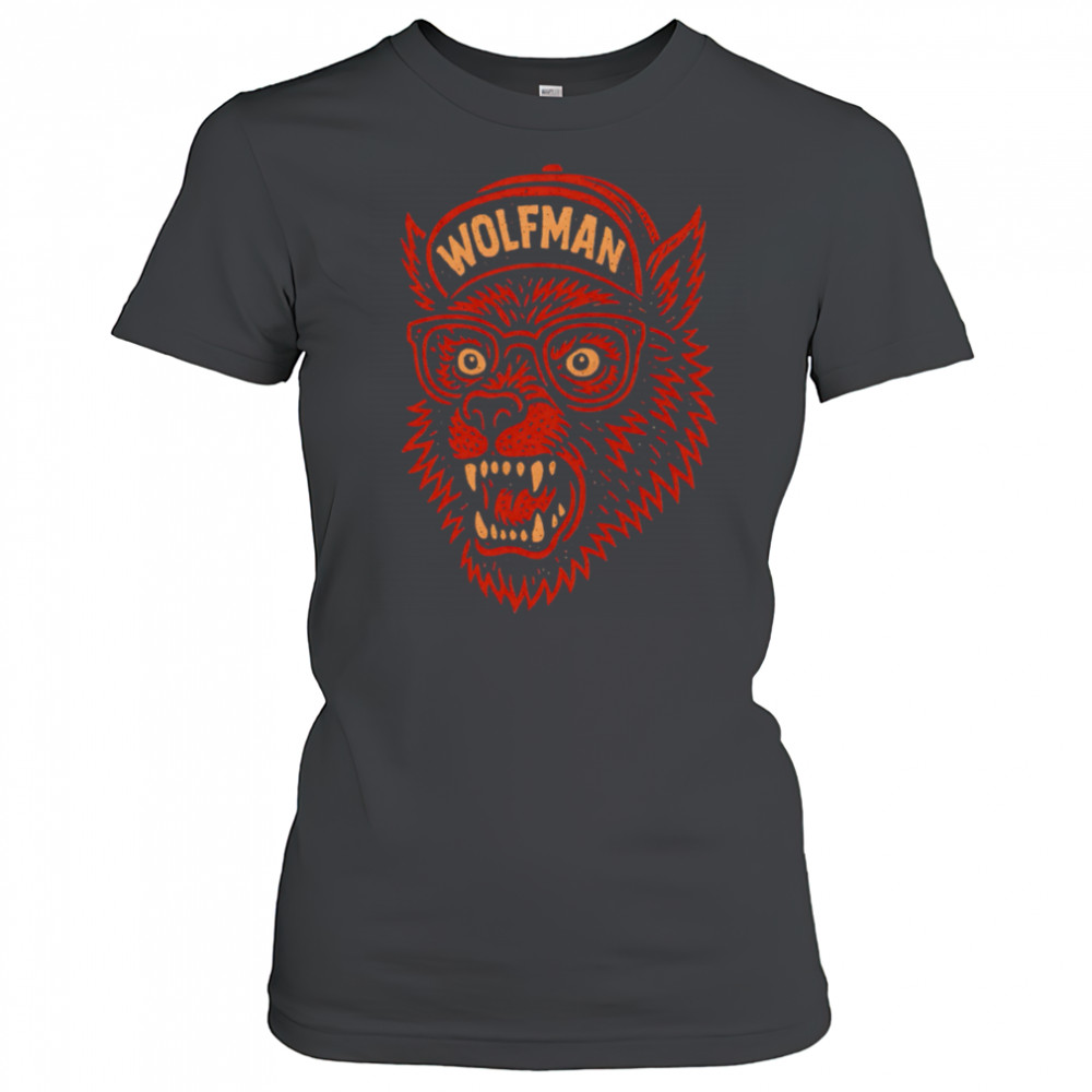 Wolf Big Head Hat Wolfman shirt Women's T-shirt
