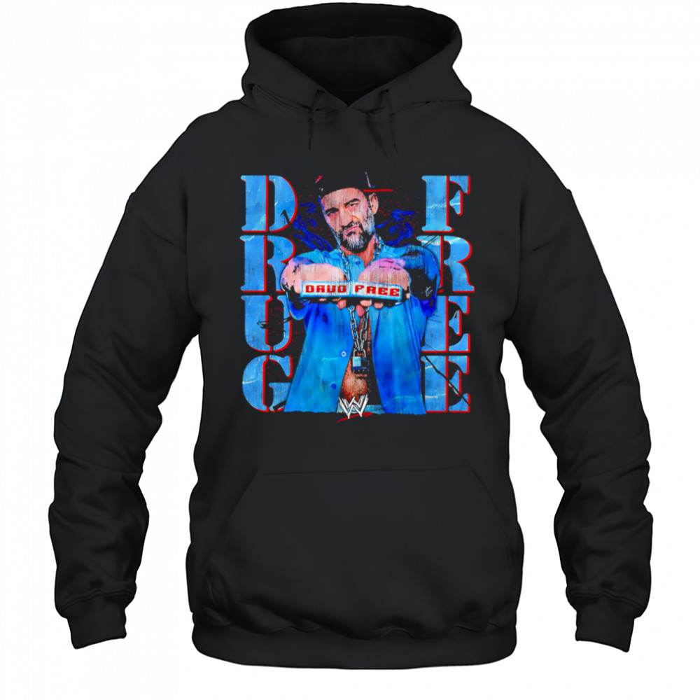 WWE Drug Free retro shirt Hoodie