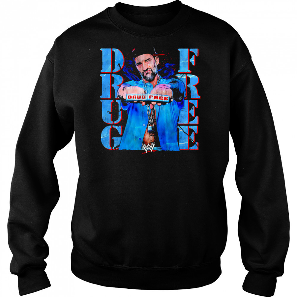 WWE Drug Free retro shirt Hoodie
