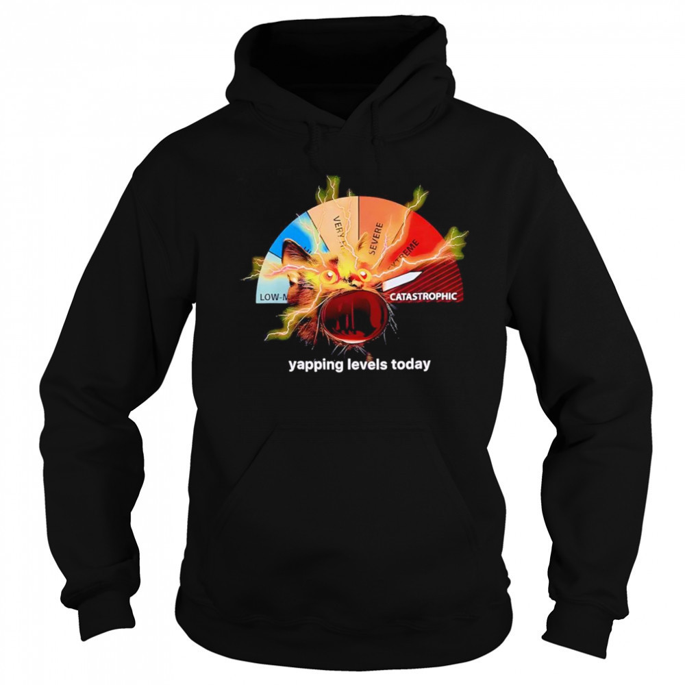 Yapping levels cat shirt Sweatshirt