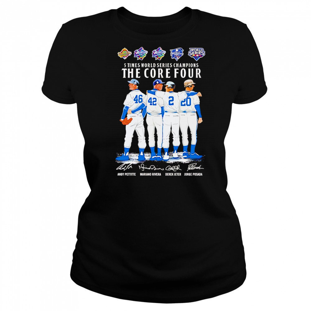 5 times World Series Champions the core four shirt Women's T-shirt