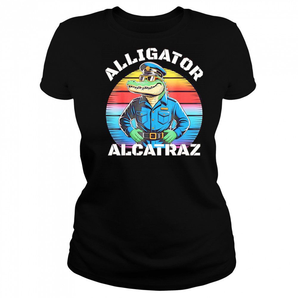 Alligator alcatraz crocodile police shirt Women's T-shirt