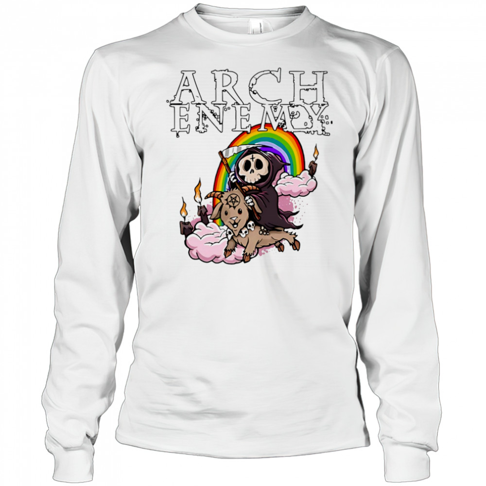 Archenemy rainbow reaper shirt Long Sleeved