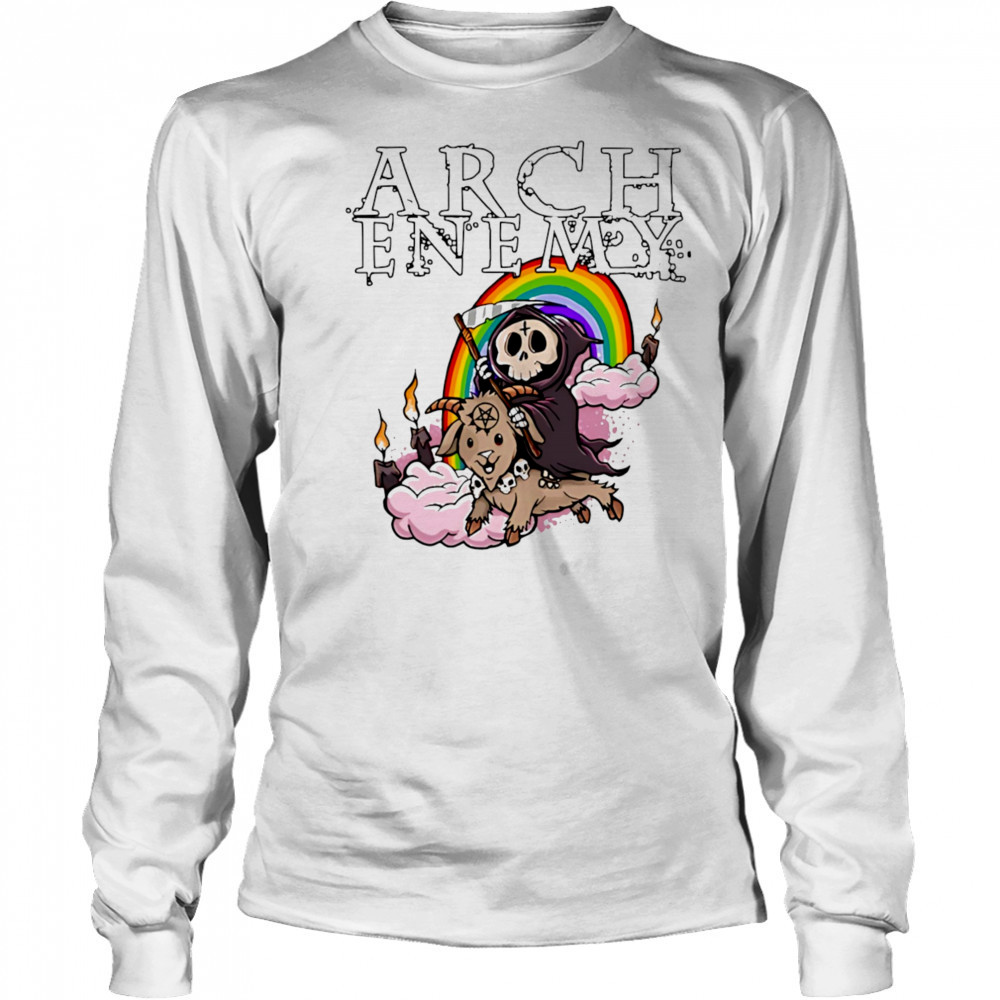 Archenemy rainbow reaper shirt Long Sleeved