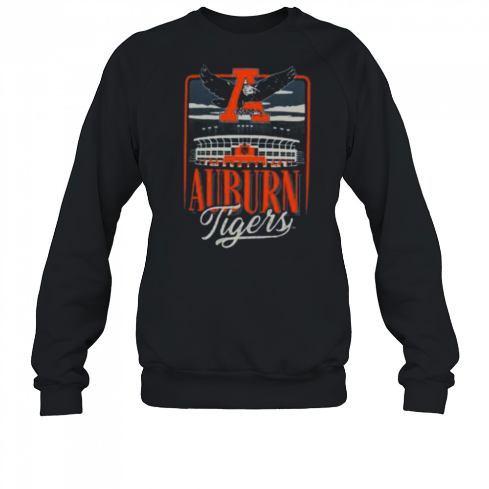 Auburn Tigers Youth Navy Blue Stadium Sky T Shirt Sweatshirt