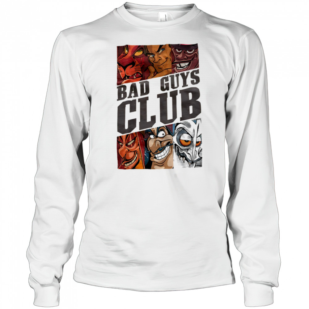 Bad guys club Disney villain shirt Long Sleeved