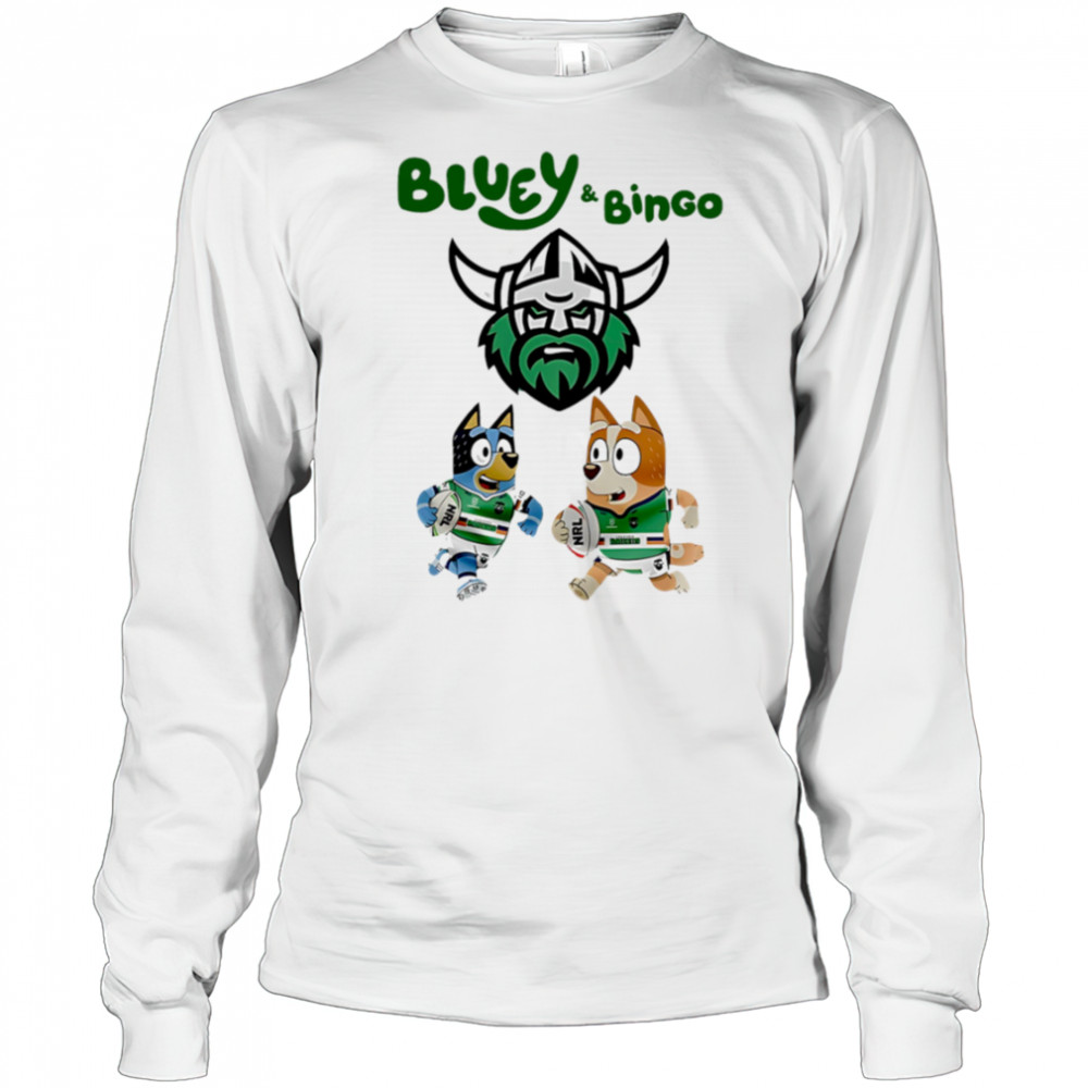 Canberra Raiders Bluey And Bingo shirt Long Sleeved