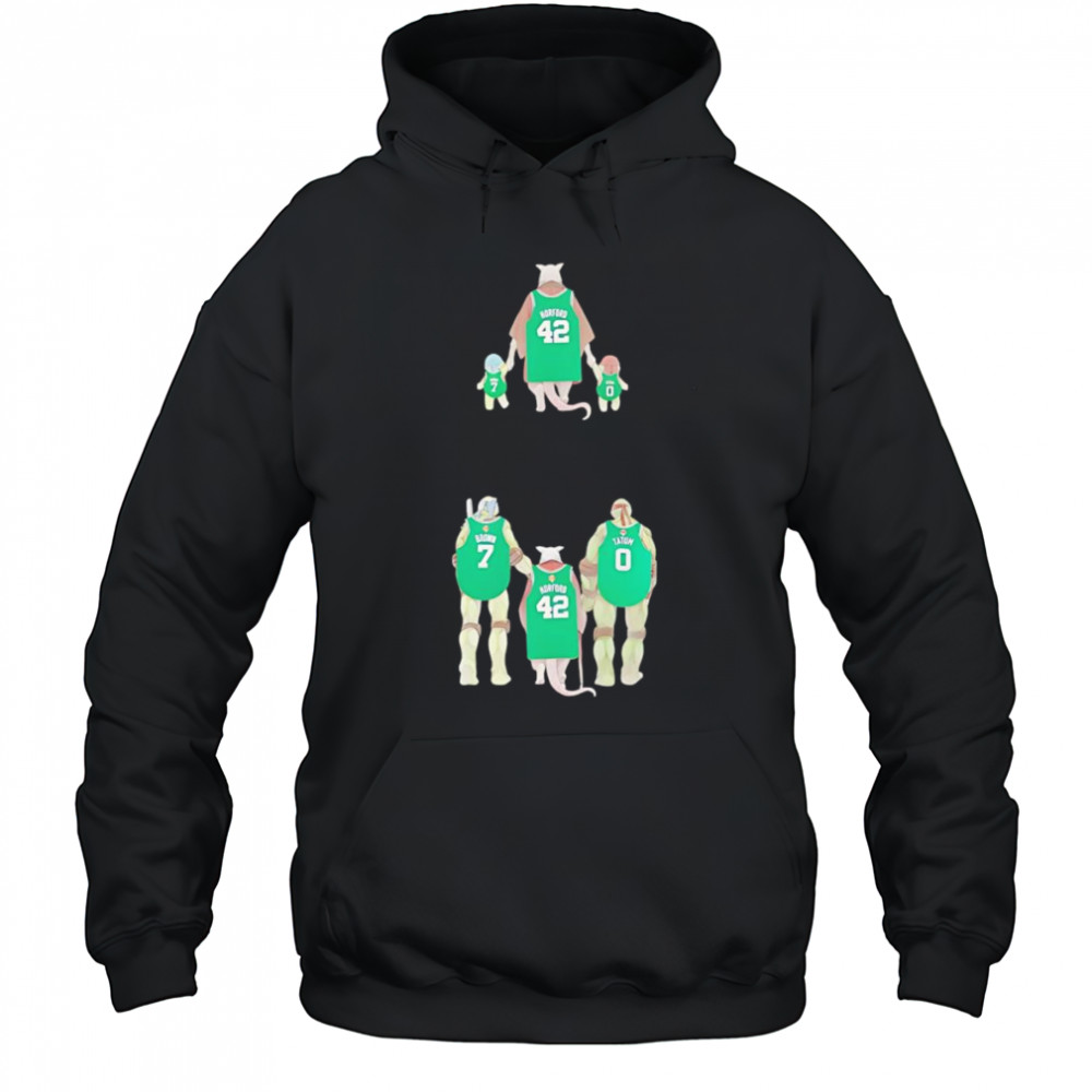 Celtics X Ninja Turtles graphic shirt Hoodie