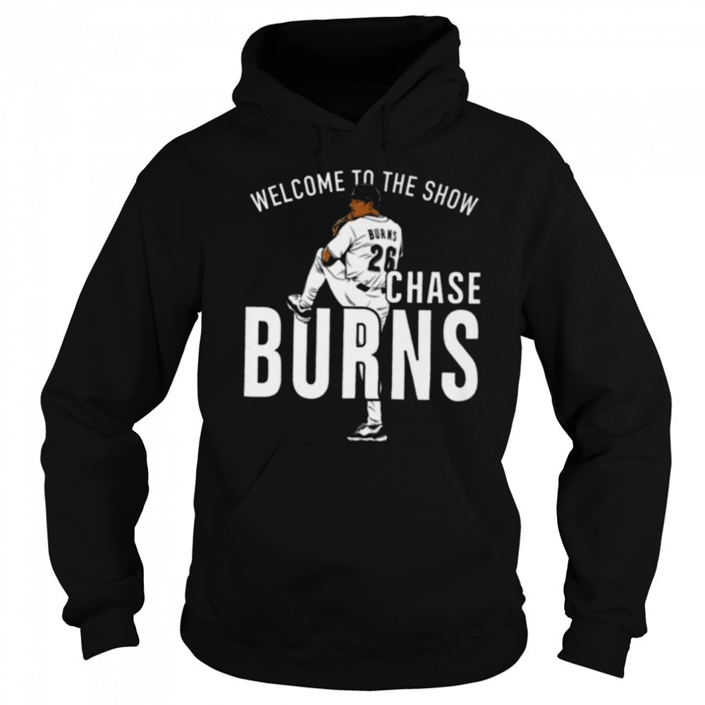 Chase Burns Welcome to the Show Cincinnati Baseball Shirt Sweatshirt
