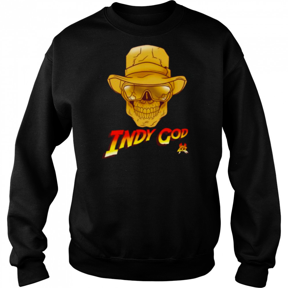 cowboy skull Indy God min shirt Hoodie