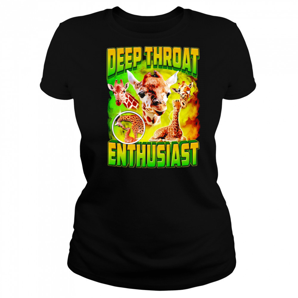 Deep Throat Enthusiast Funny Giraffe graphic cute shirt Women's T-shirt