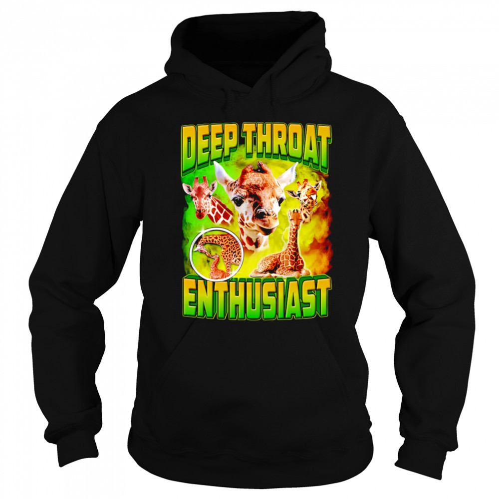 Deep Throat Enthusiast Funny Giraffe graphic cute shirt Sweatshirt