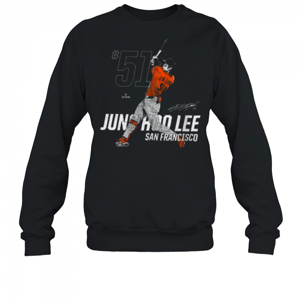 Dynamic Pose Jung Hoo Lee San Francisco Baseball MLBPA Shirt Sweatshirt