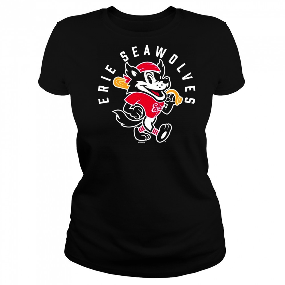 Erie Seawolves Fauxback Secondary Mascot T-shirt Women's T-shirt