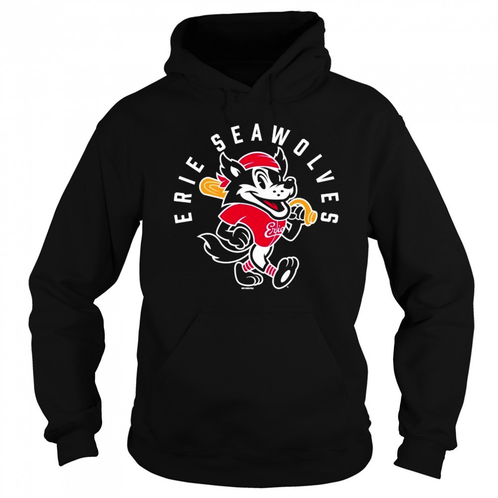 Erie Seawolves Fauxback Secondary Mascot T-shirt Sweatshirt