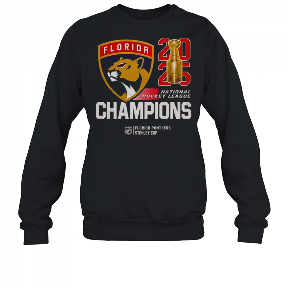 Florida Panthers 2025 National Hockey League Final Champions T-Shirt Sweatshirt