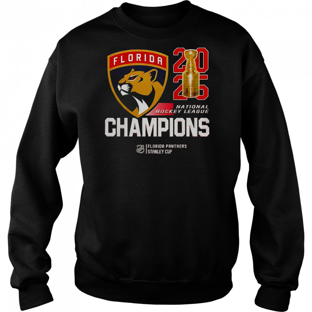 Florida Panthers 2025 National Hockey League Final Champions T-Shirt Hoodie